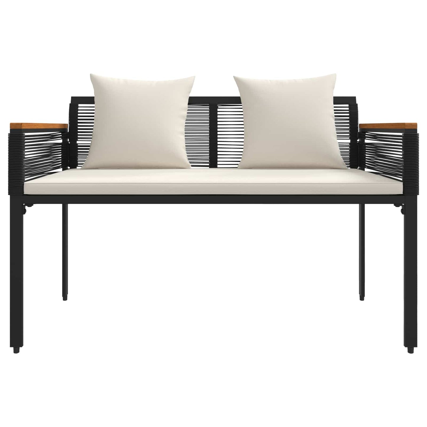Bank Outdoor 2 -Seater 117 x 54 x 74,5 cm Poly-Rattan