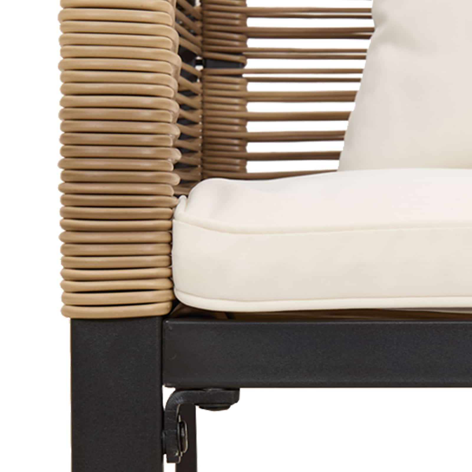 Bank Outdoor 2 -Seater 117 x 54 x 74,5 cm Poly-Rattan