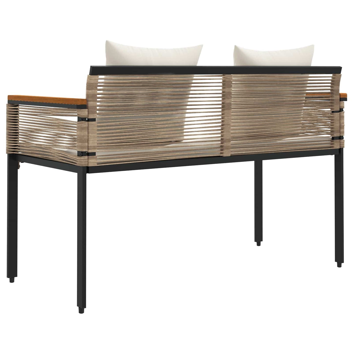Bank Outdoor 2 -Seater 117 x 54 x 74,5 cm Poly-Rattan