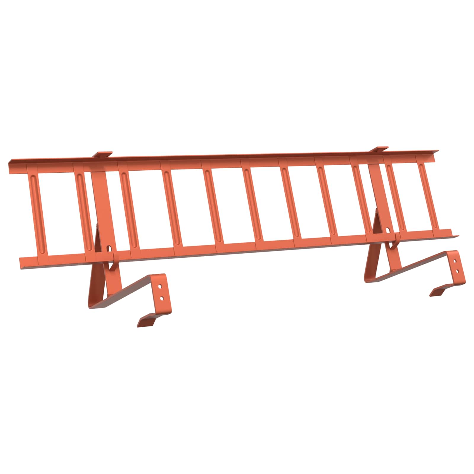 Schneefanggitter Rot 300 x 29,5 x 34,5 cm Stahl