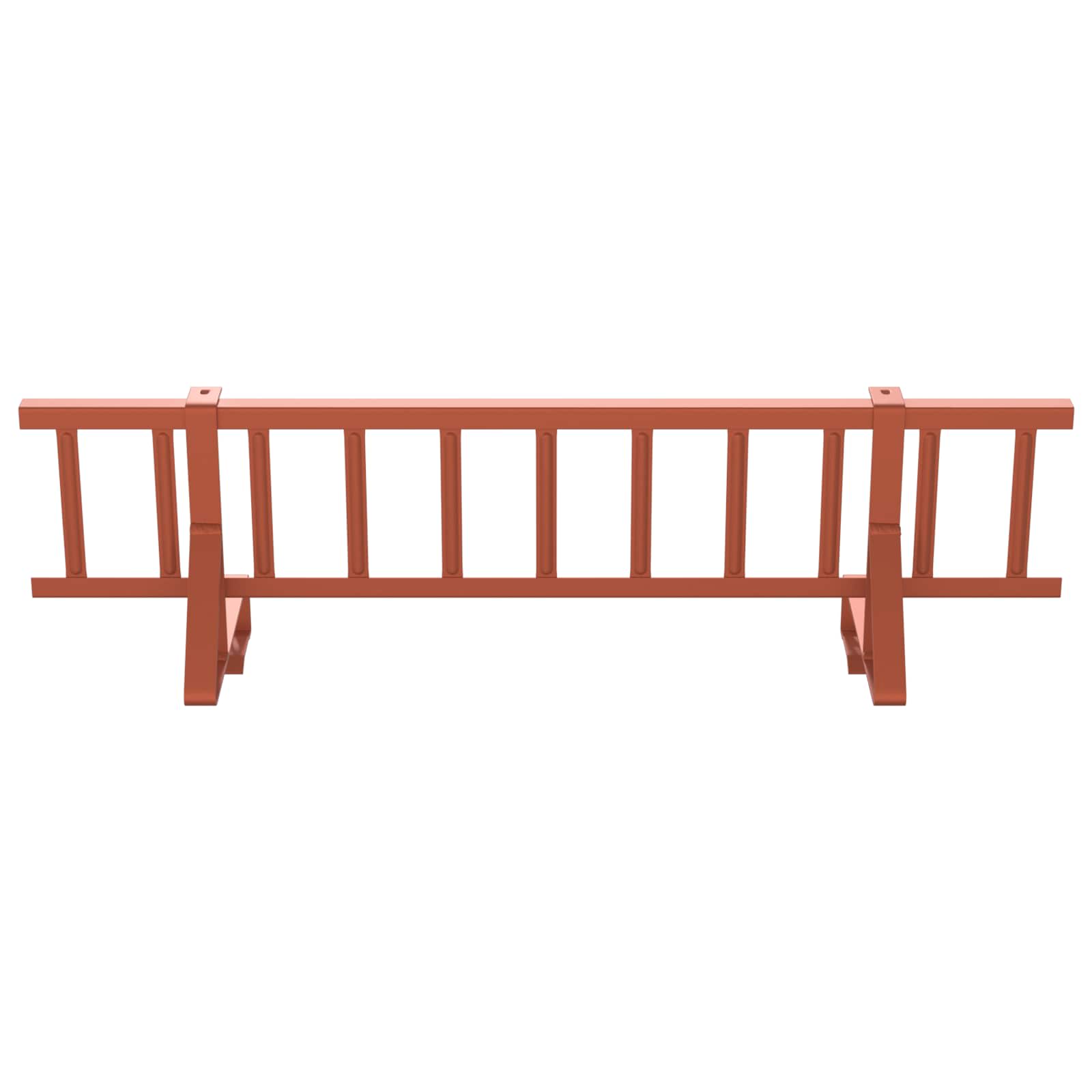 Schneefanggitter Rot 300 x 29,5 x 34,5 cm Stahl