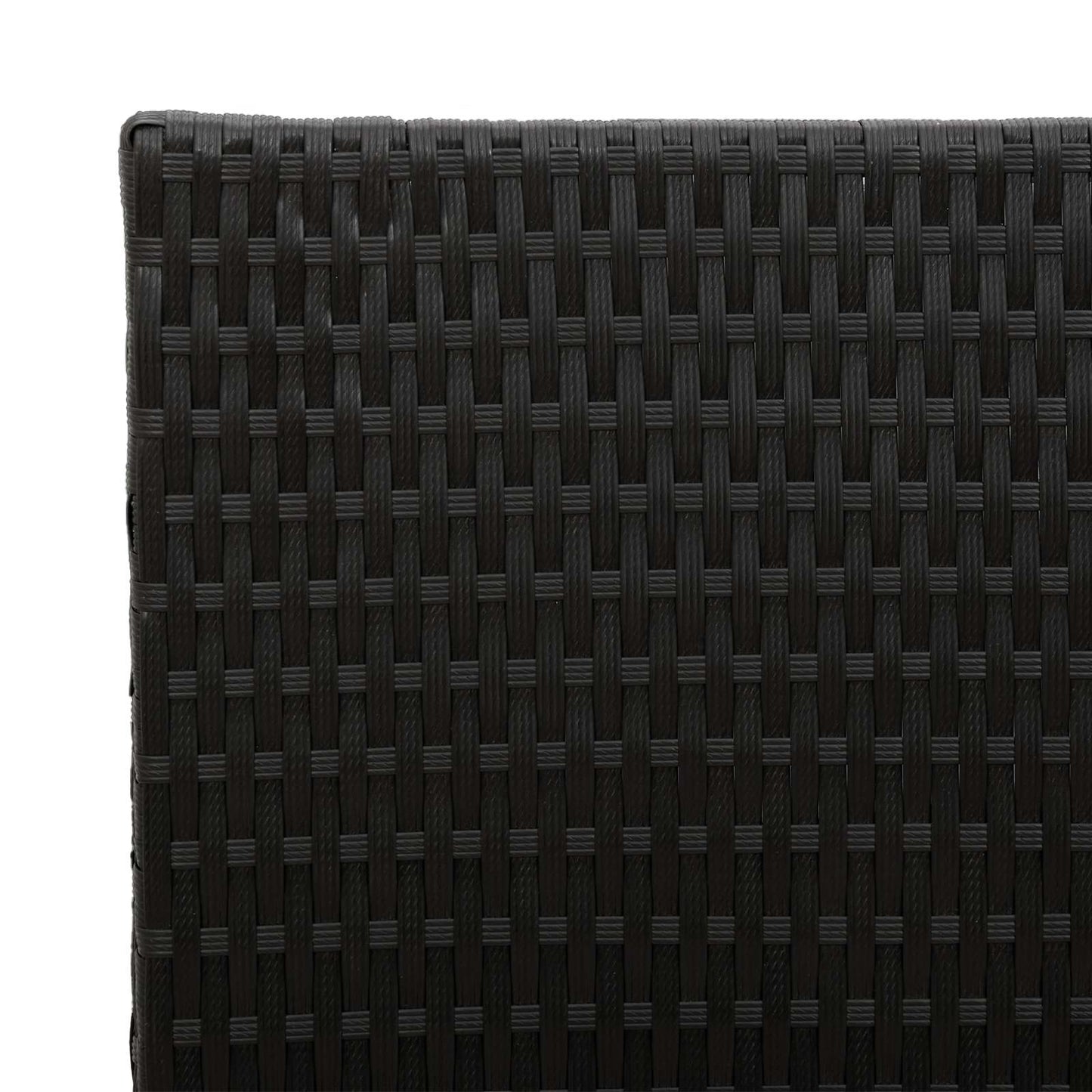 Hoher Pflanzer Schwarz 55 x 22 x 70 cm Poly-Rattan