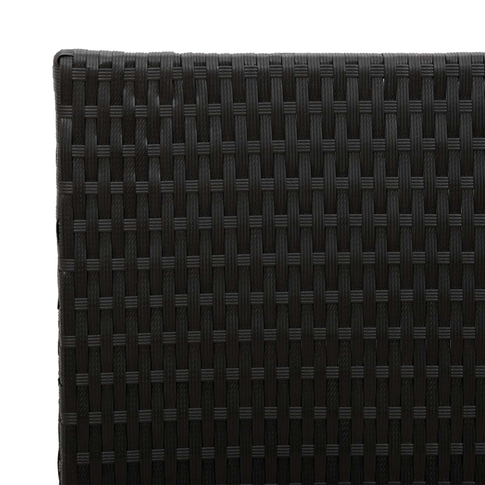 Hoher Pflanzer Schwarz 55 x 22 x 70 cm Poly-Rattan