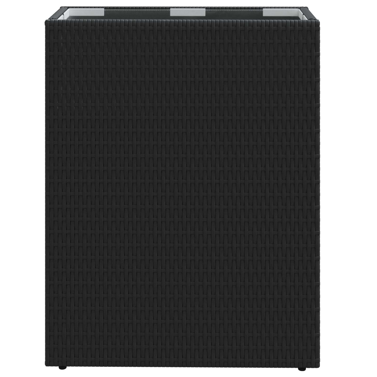 Hoher Pflanzer Schwarz 55 x 22 x 70 cm Poly-Rattan