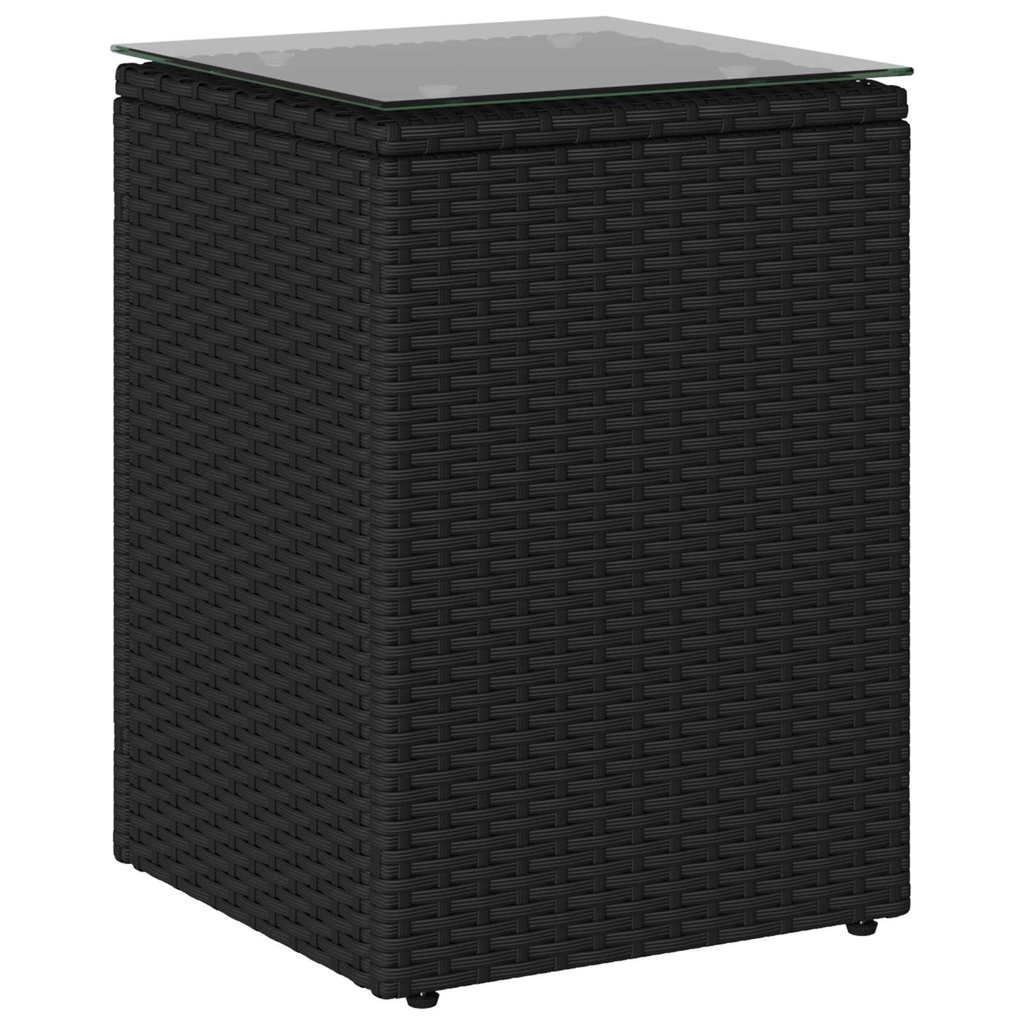 Beistelltisch Schwarz Poly-Rattan