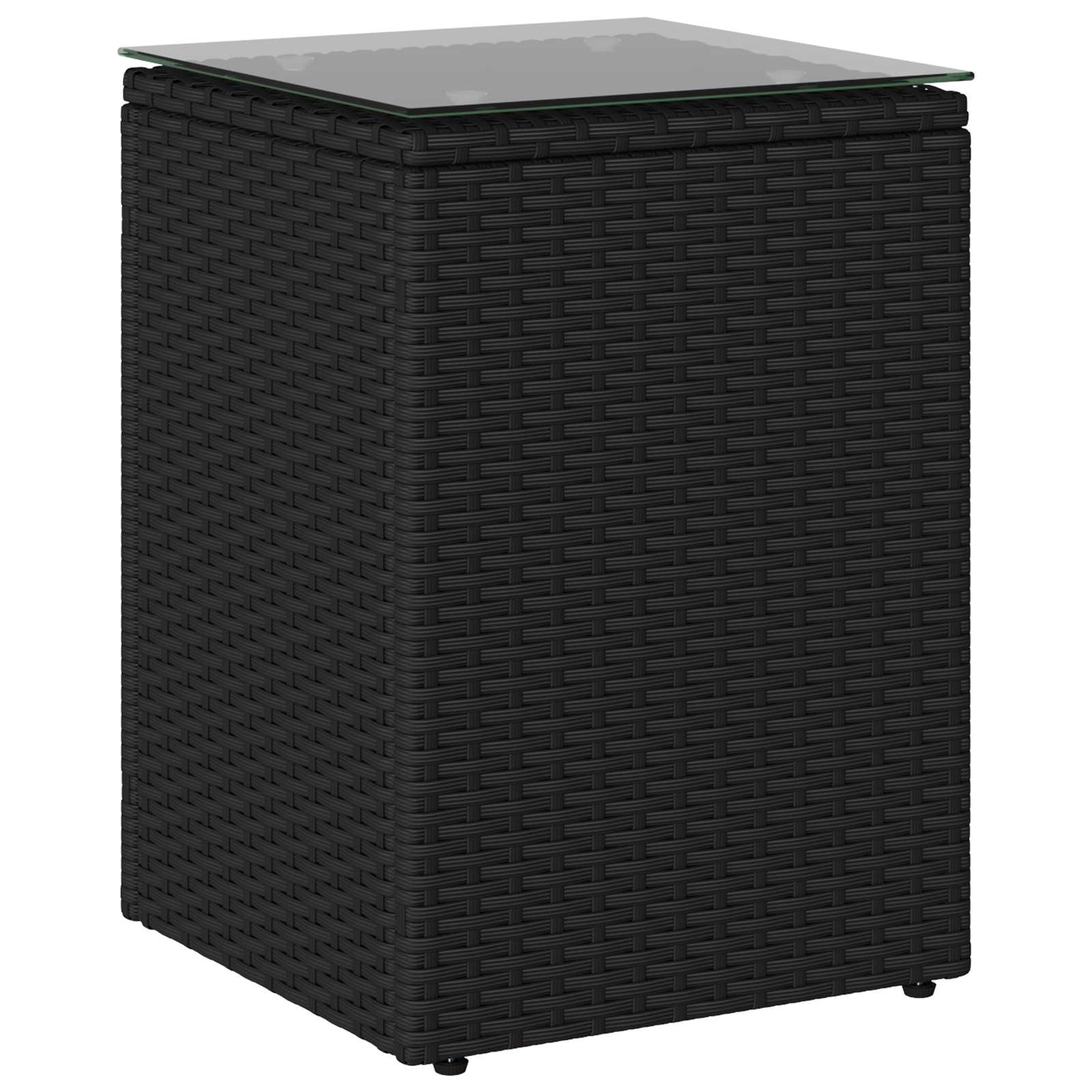 Beistelltisch Schwarz Poly-Rattan