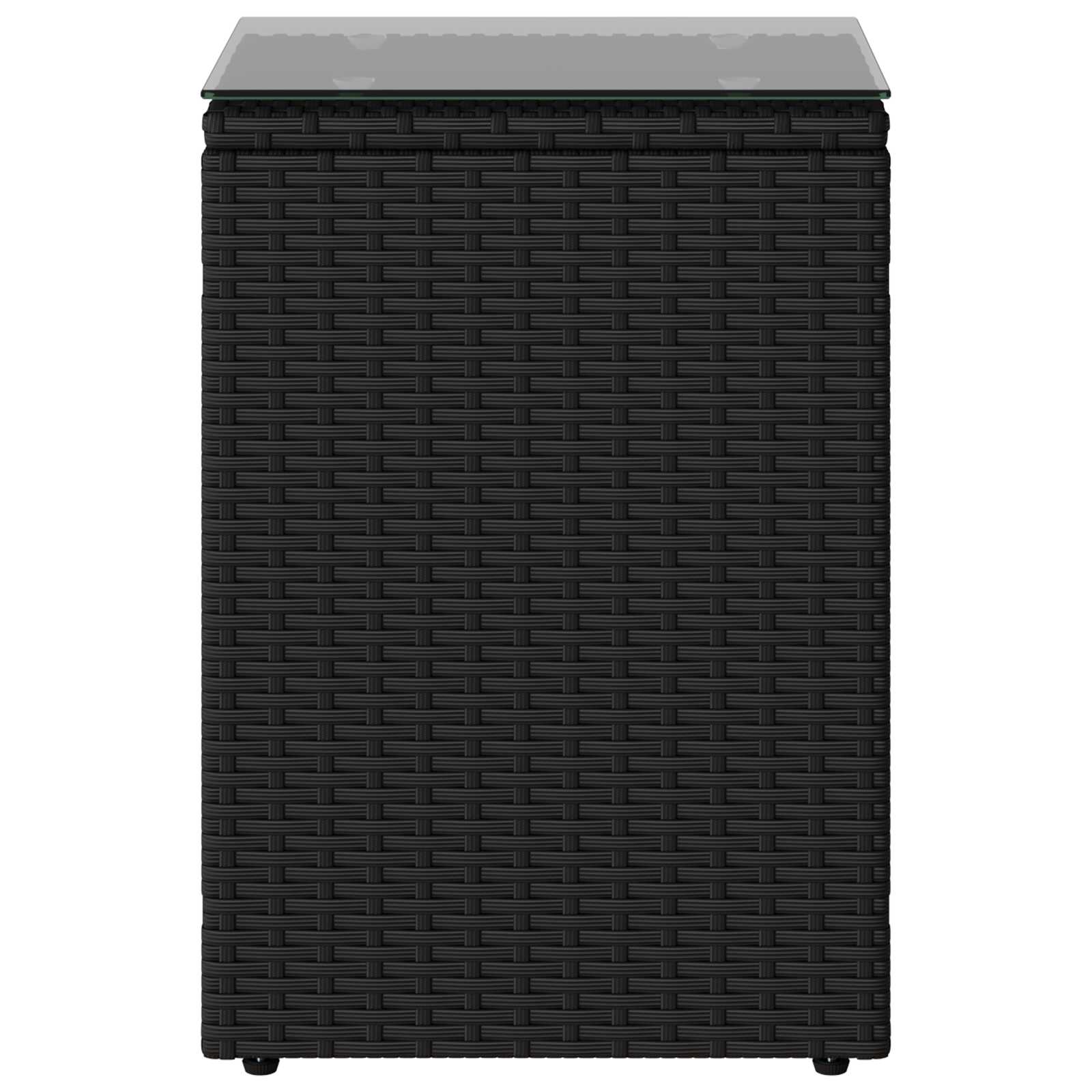 Beistelltisch Schwarz Poly-Rattan