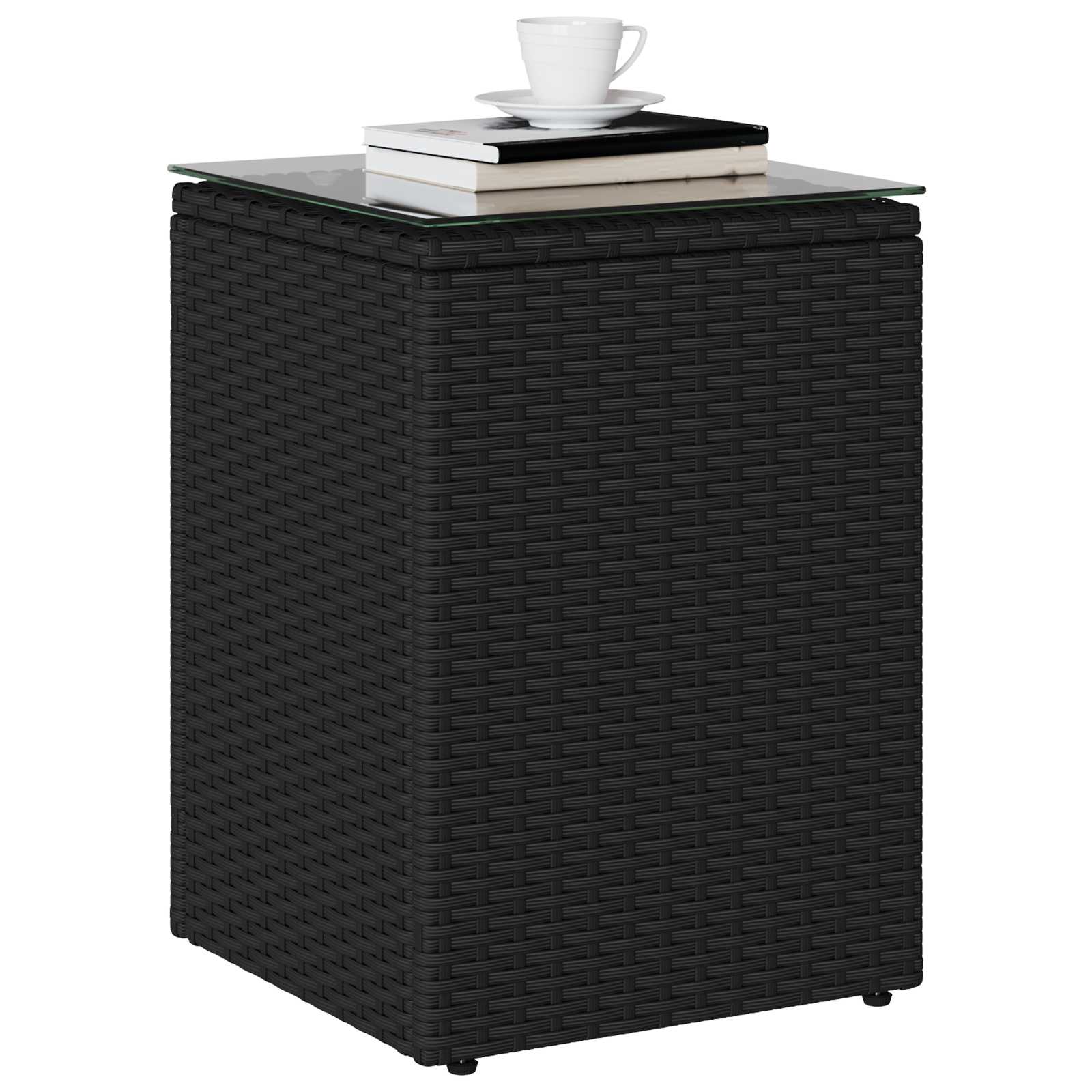 Beistelltisch Schwarz Poly-Rattan
