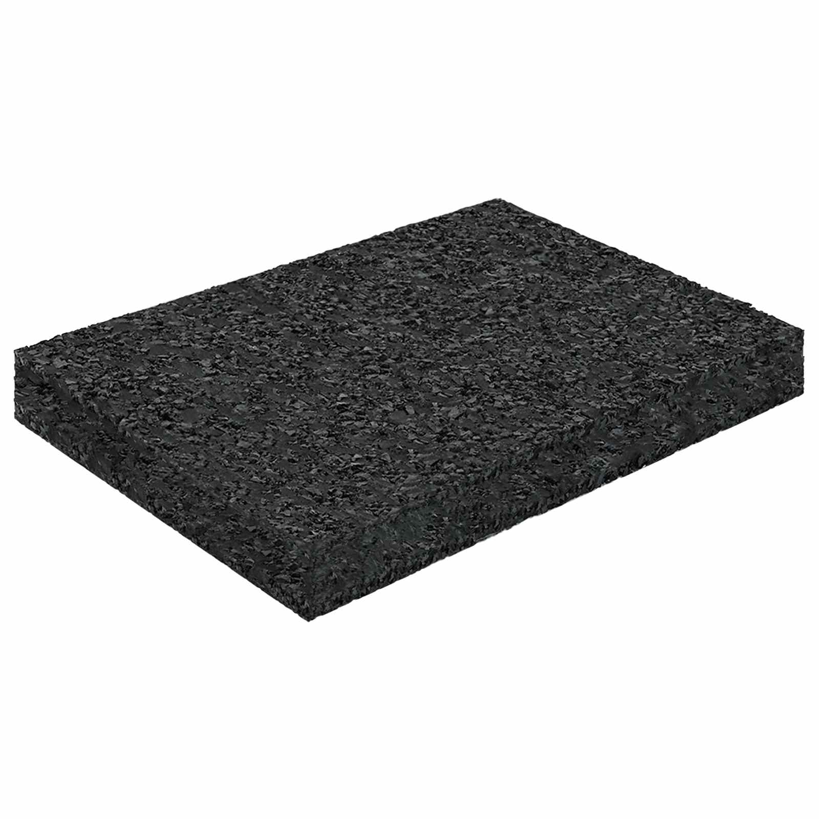 Gummigranulat-Patiopad Schwarz 6 x 9 x 1 cm Gummi