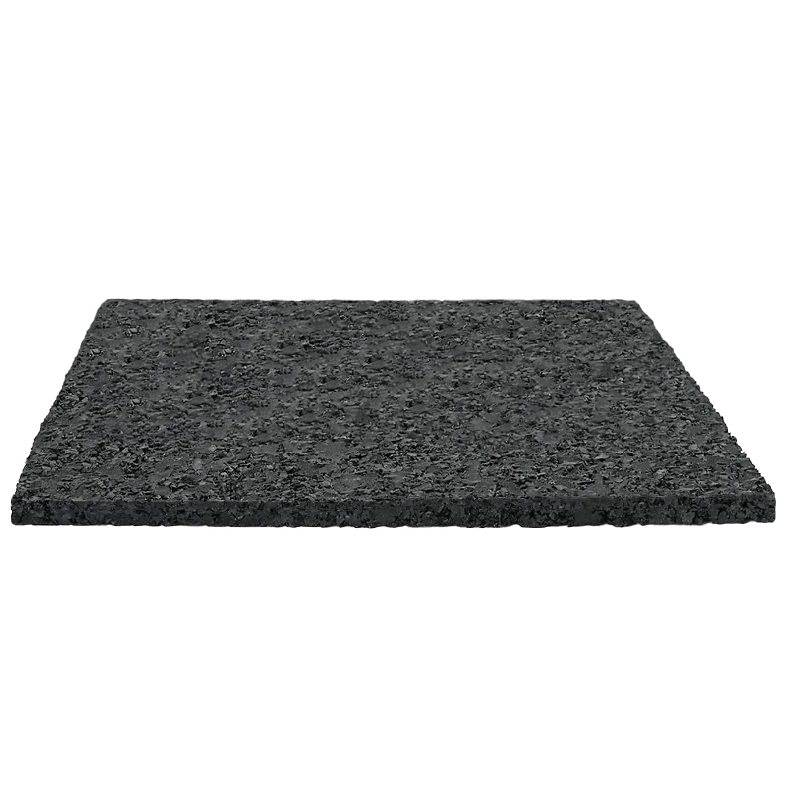 Gummigranulat-Patiopad Schwarz 9 x 9 x 0,3 cm Gummi