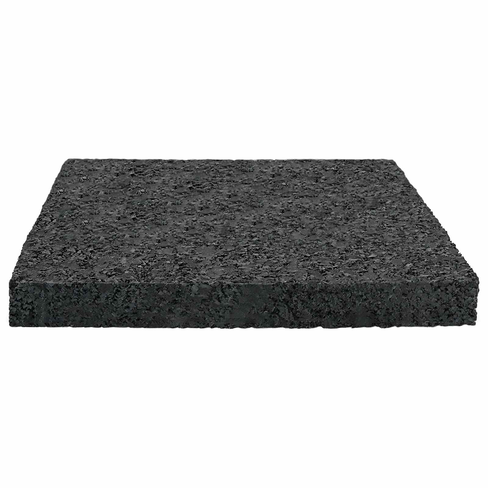 Gummigranulat-Patiopad Schwarz 9 x 9 x 1 cm Gummi
