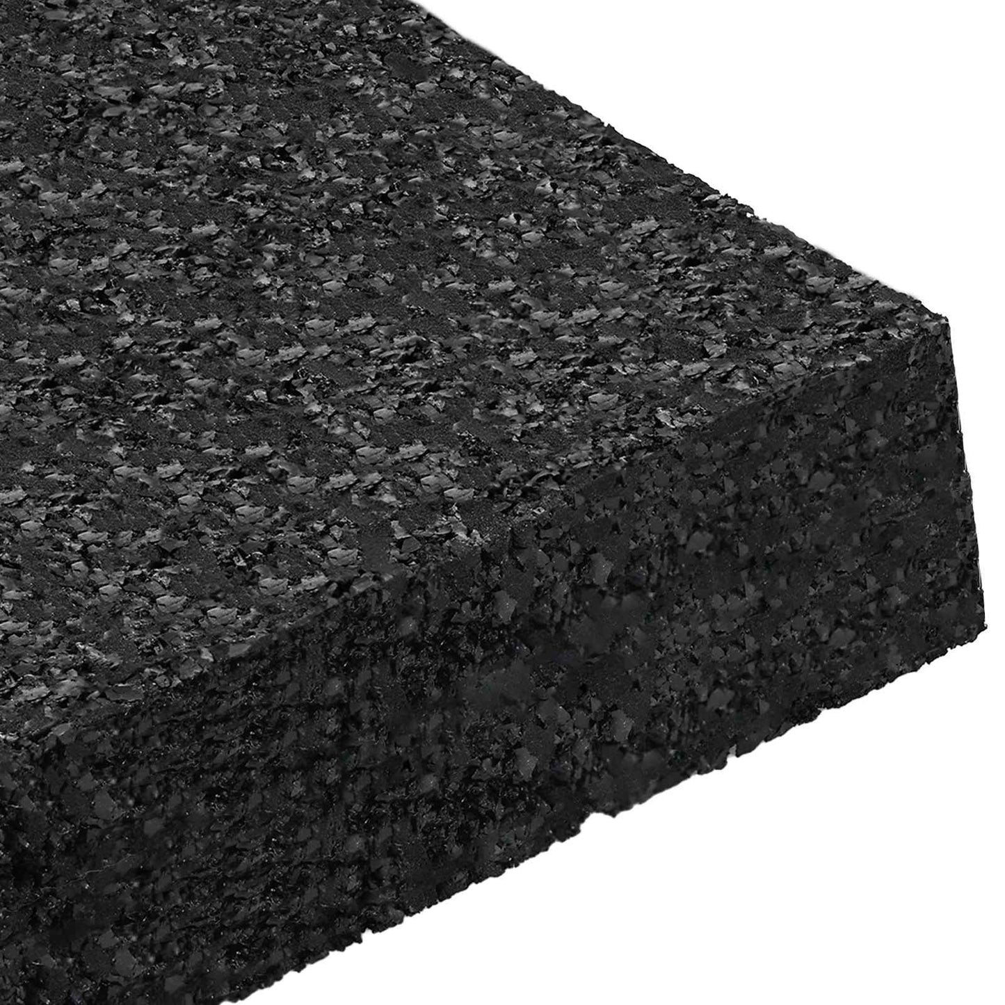 Gummigranulat-Patiopad Schwarz 9 x 9 x 2 cm Gummi