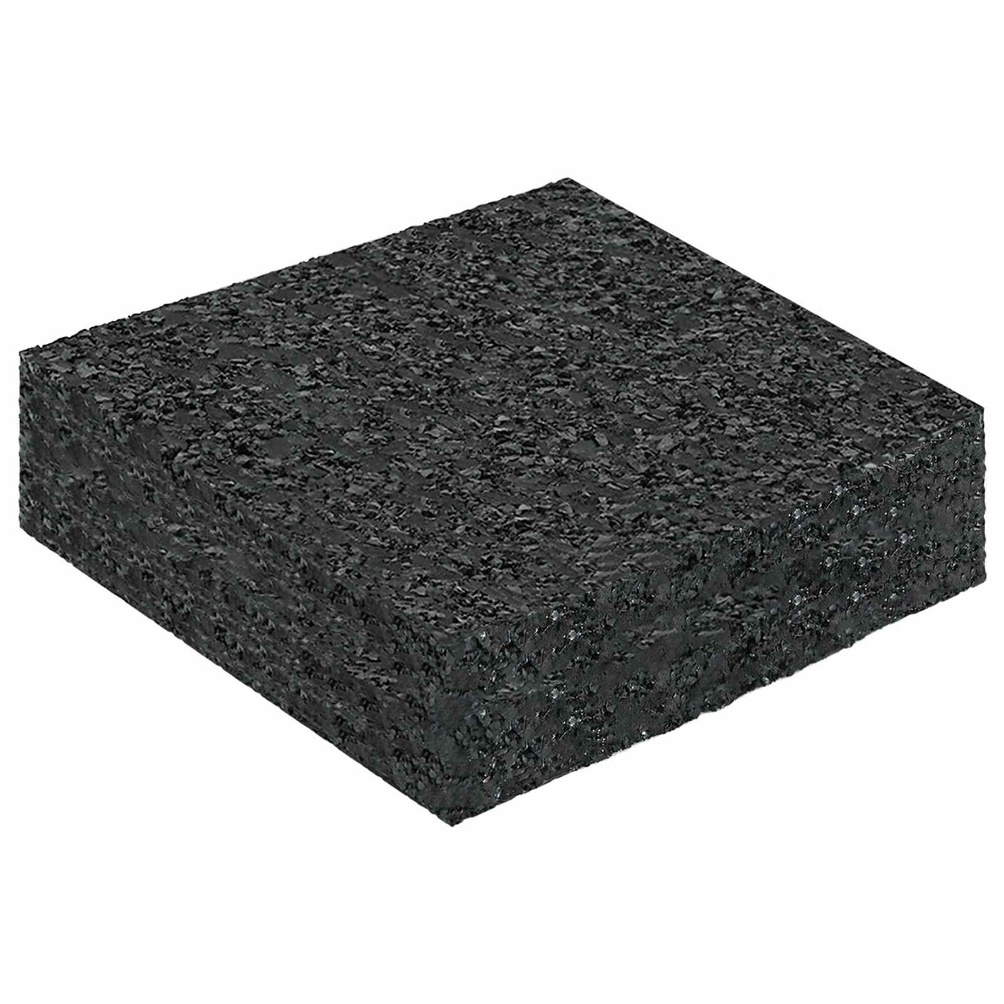 Gummigranulat-Patiopad Schwarz 9 x 9 x 2 cm Gummi