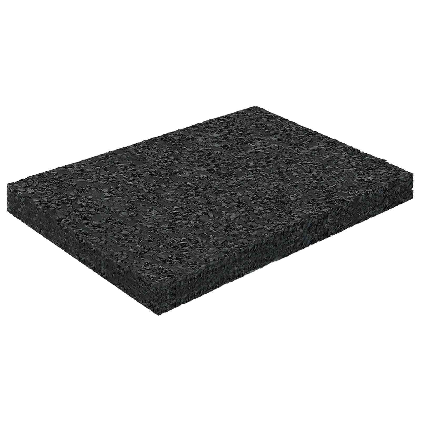 Gummigranulat-Patiopad Schwarz 6 x 9 x 0,8 cm Gummi