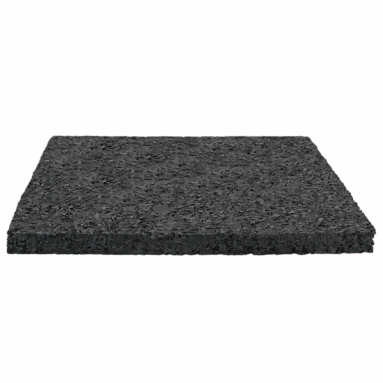 Gummigranulat-Patiopad Schwarz 9 x 9 x 0,6 cm Gummi