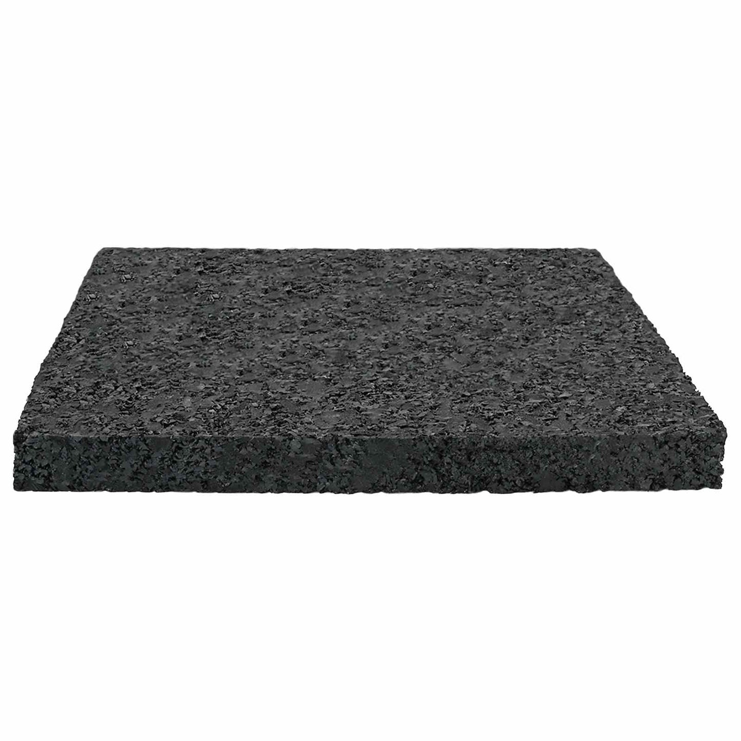 Gummigranulat-Patiopad Schwarz 9 x 9 x 0,8 cm Gummi