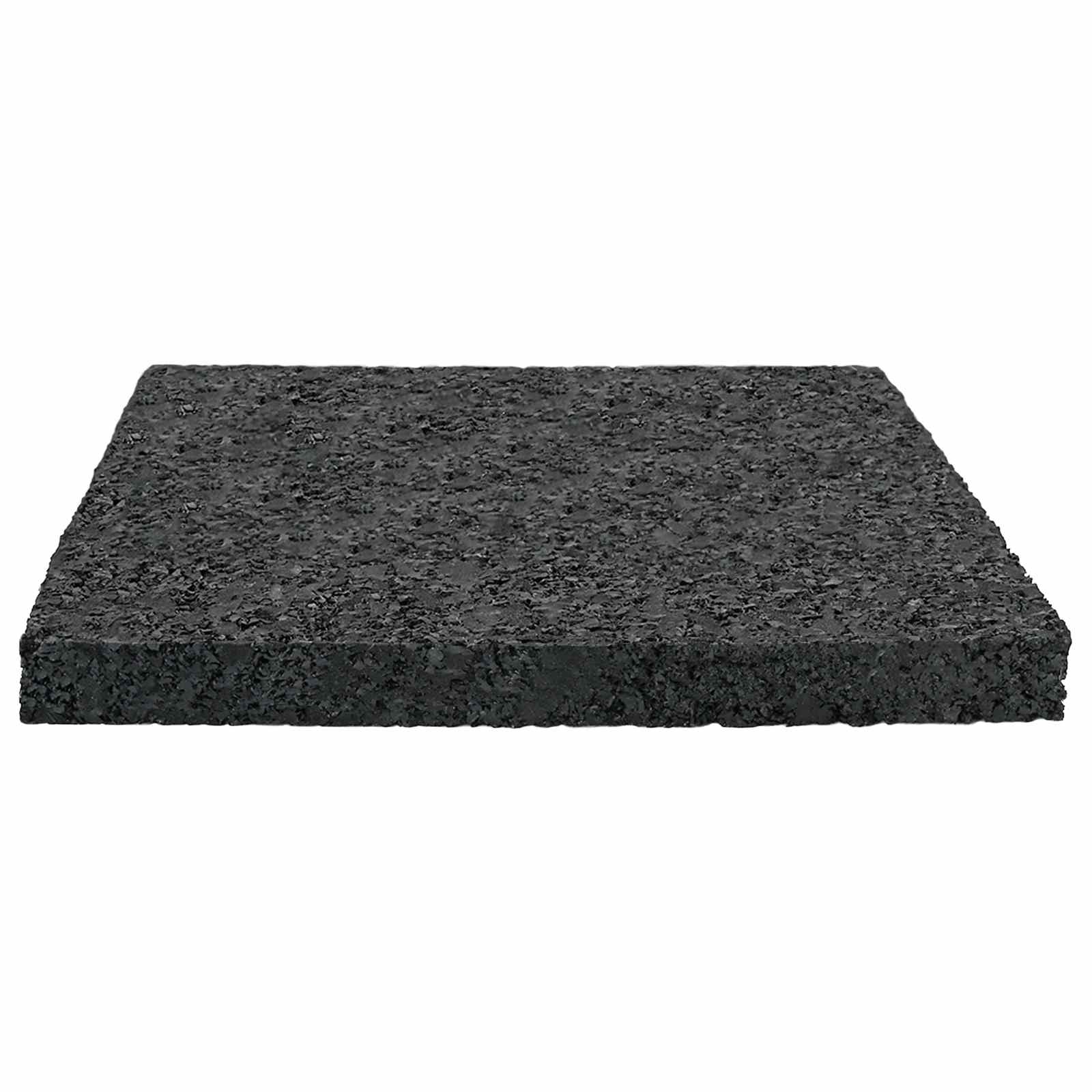 Gummigranulat-Patiopad Schwarz 9 x 9 x 0,8 cm Gummi