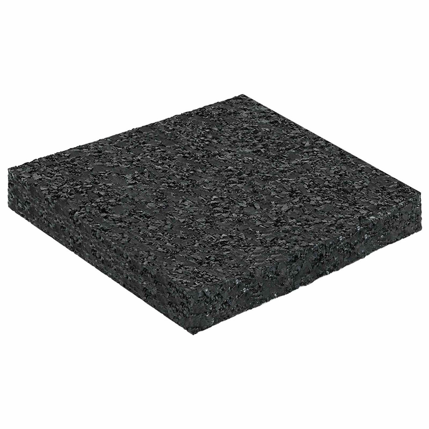 Gummigranulat-Patiopad Schwarz 9 x 9 x 1 cm Gummi