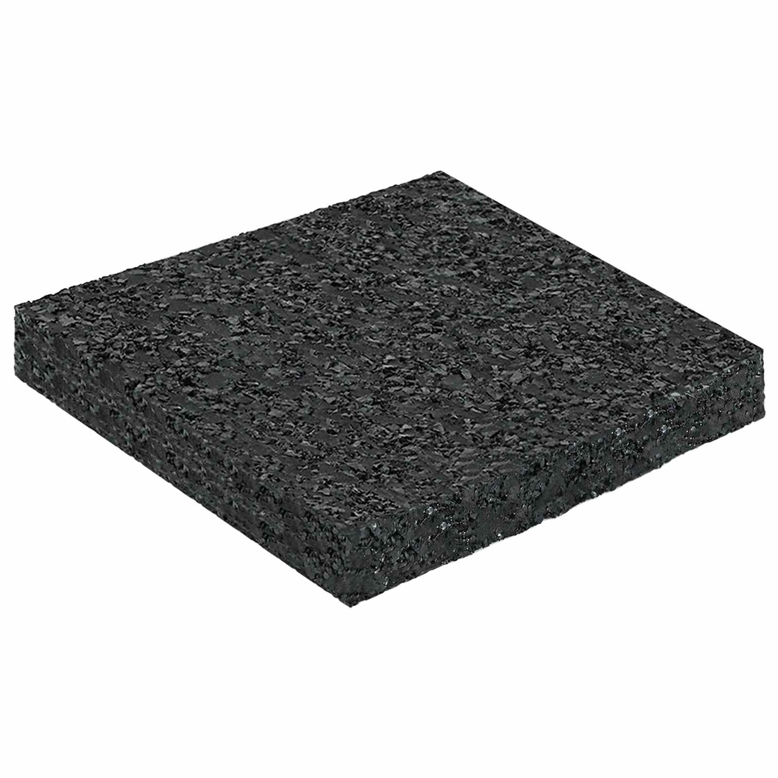 Gummigranulat-Patiopad Schwarz 9 x 9 x 1 cm Gummi