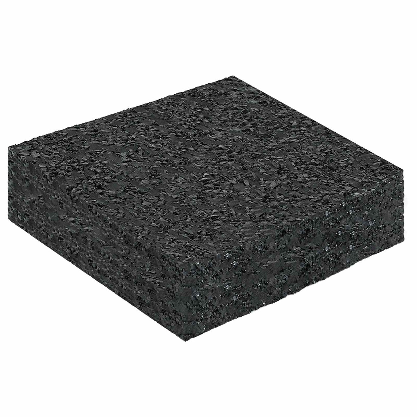Gummigranulat-Patiopad Schwarz 9 x 9 x 2 cm Gummi