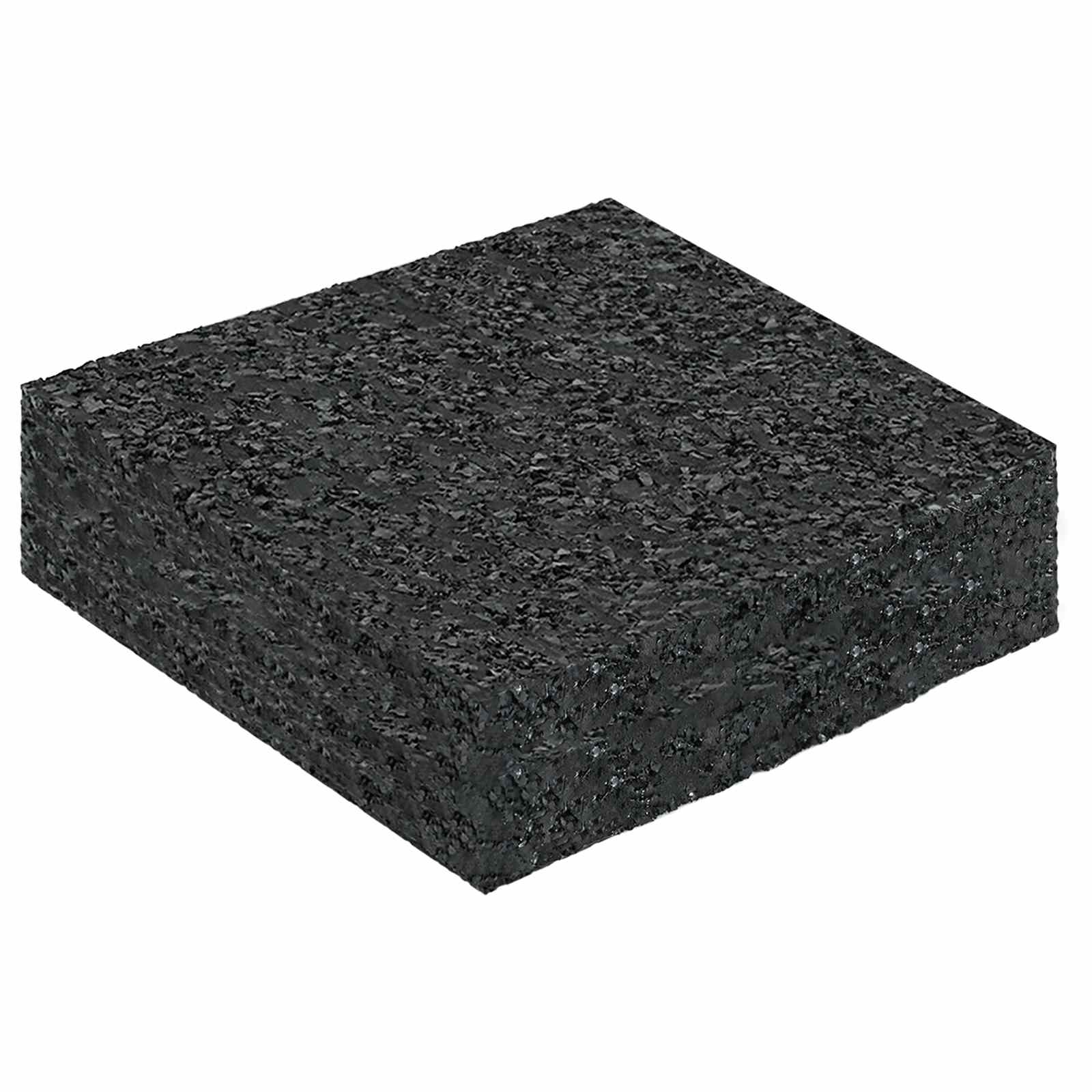 Gummigranulat-Patiopad Schwarz 9 x 9 x 2 cm Gummi