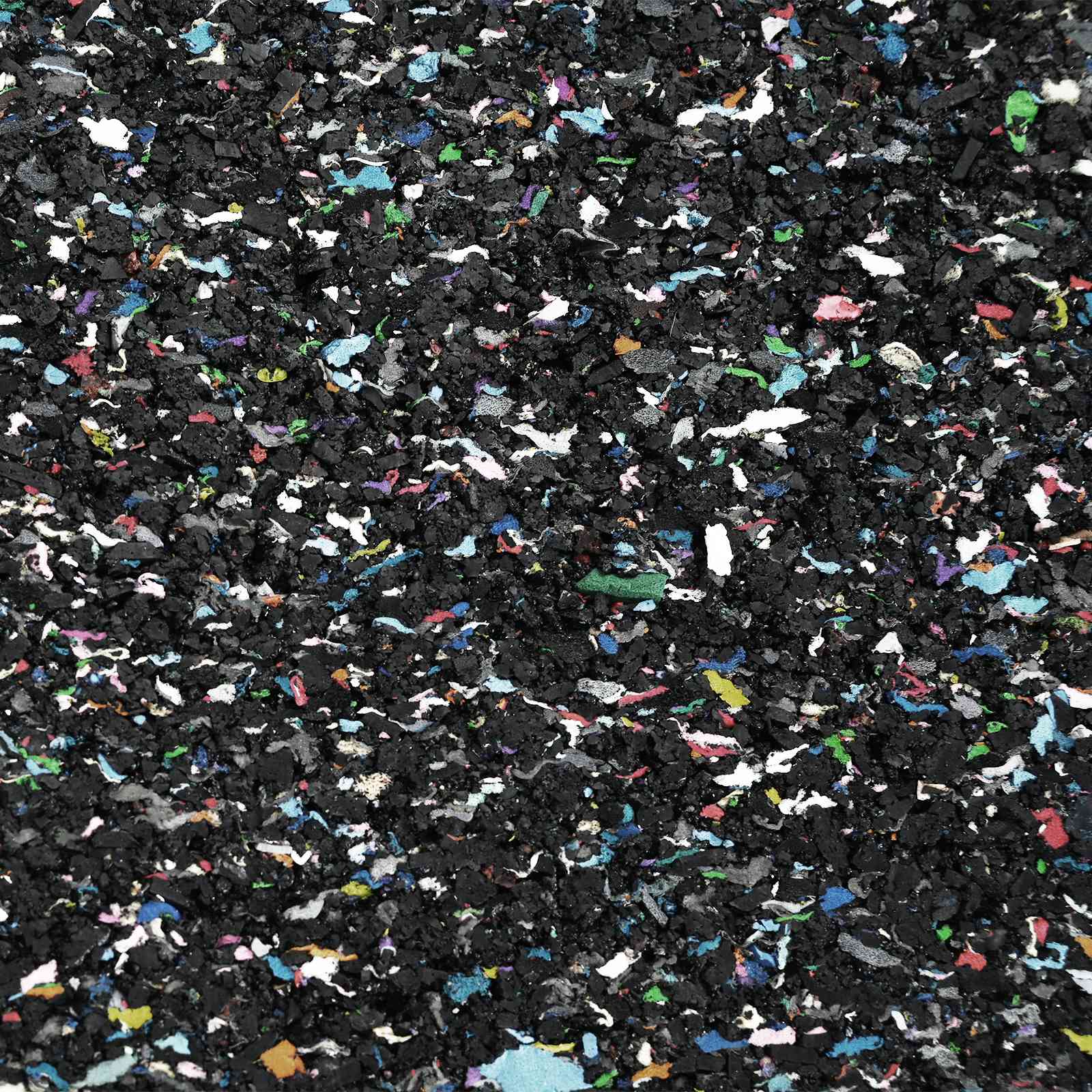 Gummi-Granulat-Rolle Schwarz 200 x 5 x 0,3 cm Gummi