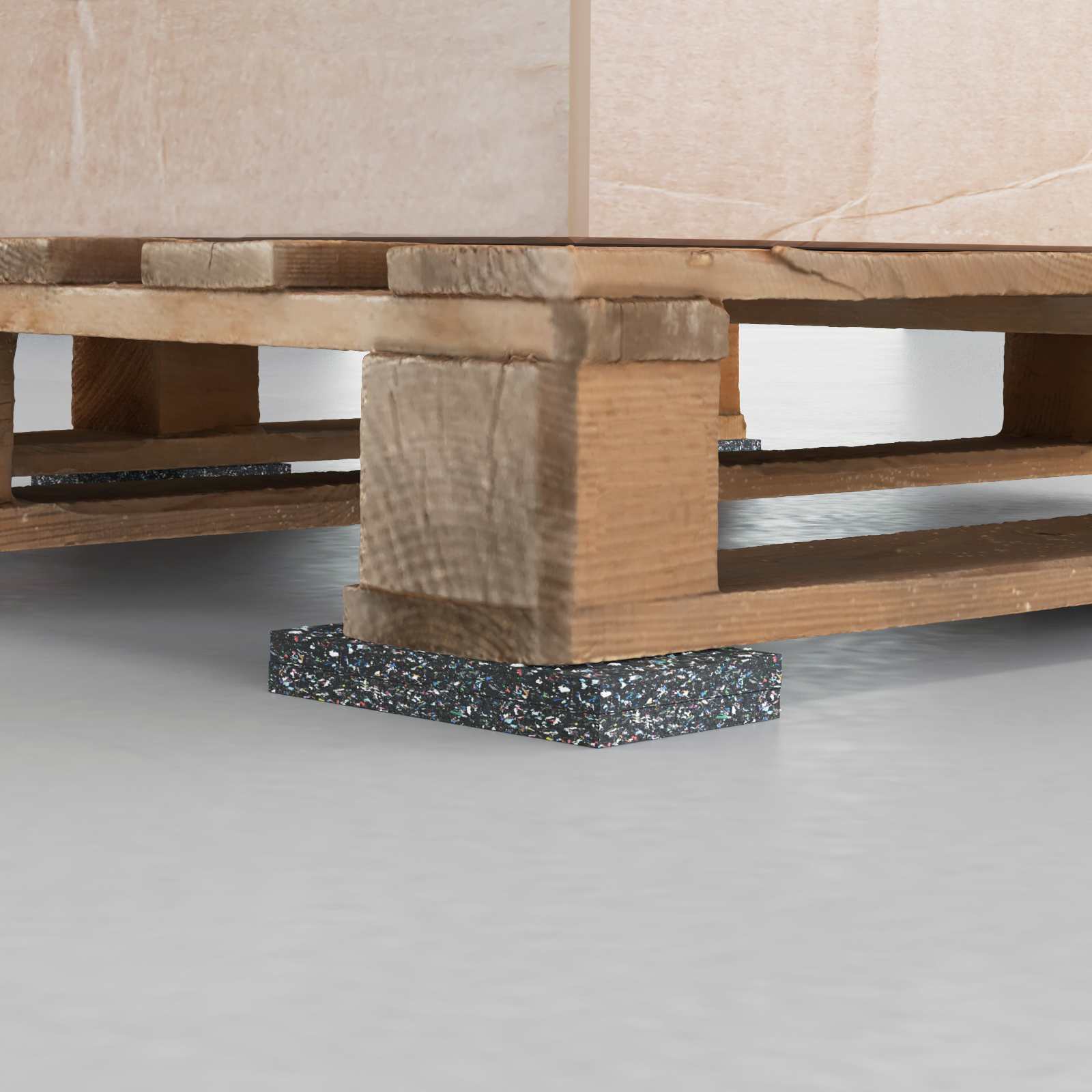 Gummi-Granulat-Rolle Schwarz 500 x 8 x 0,3 cm Gummi