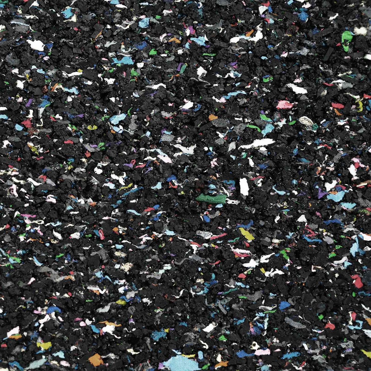 Gummi-Granulat-Rolle Schwarz 2000 x 10 x 0,8 cm Gummi