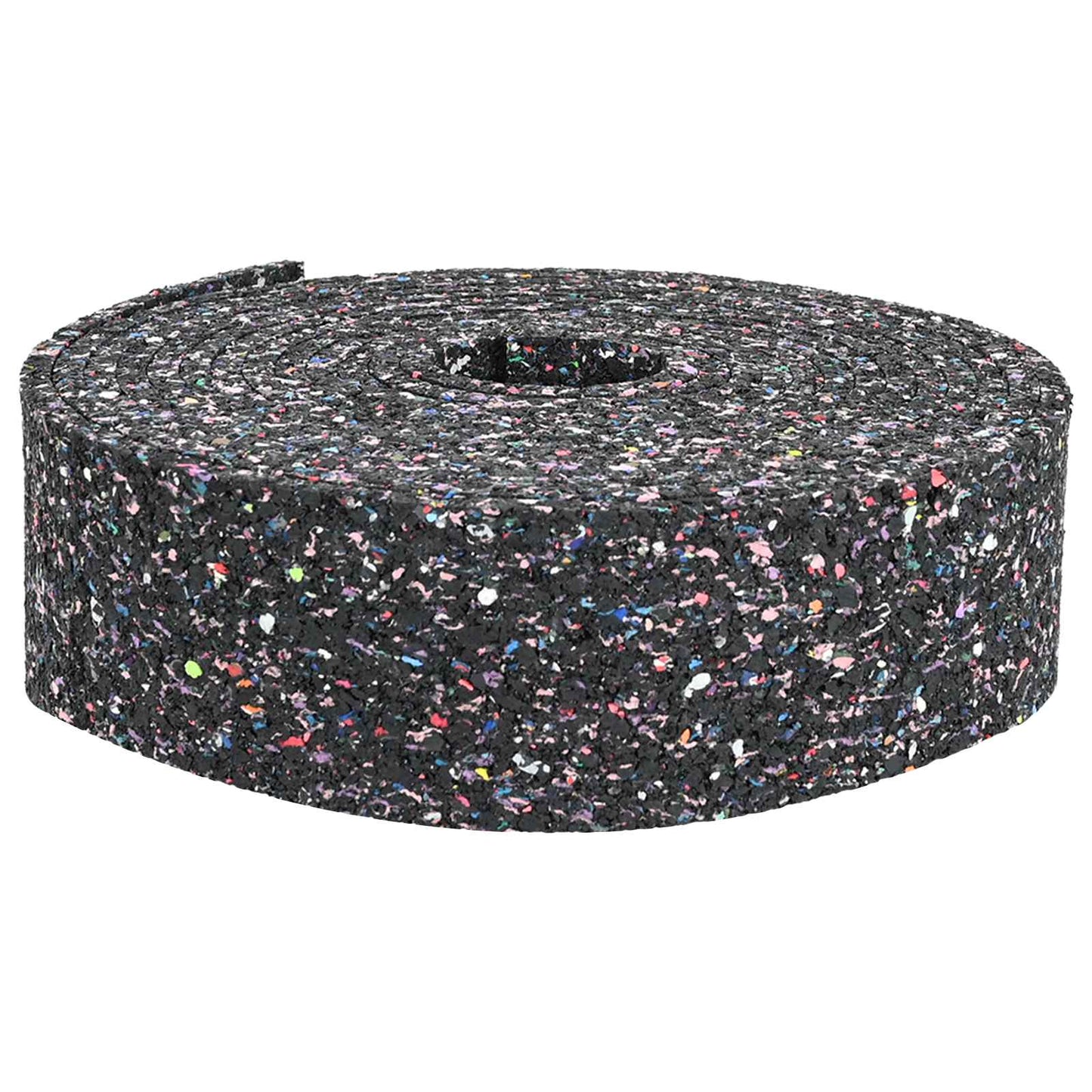 Gummi-Granulat-Rolle Schwarz 200 x 12 x 0,8 cm Gummi