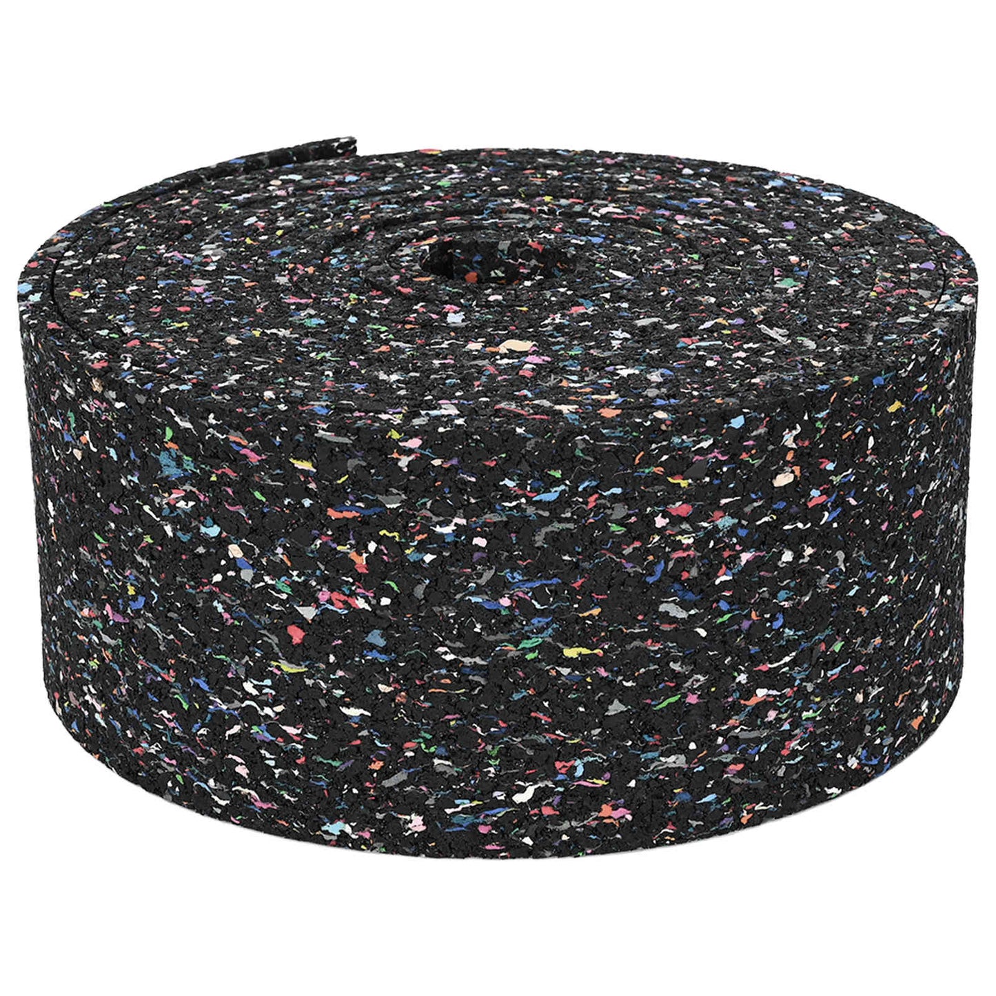 Gummi-Granulat-Rolle Schwarz 1000 x 12 x 0,8 cm Gummi