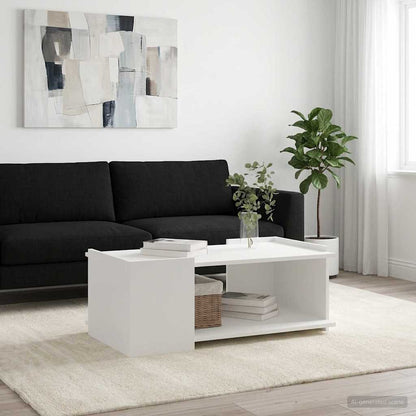 Couchtisch Weiß 90 x 50 x 33 cm Holzwerkstoff