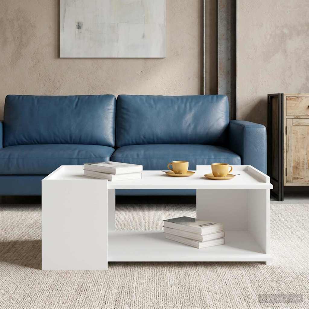 Couchtisch Weiß 90 x 50 x 33 cm Holzwerkstoff