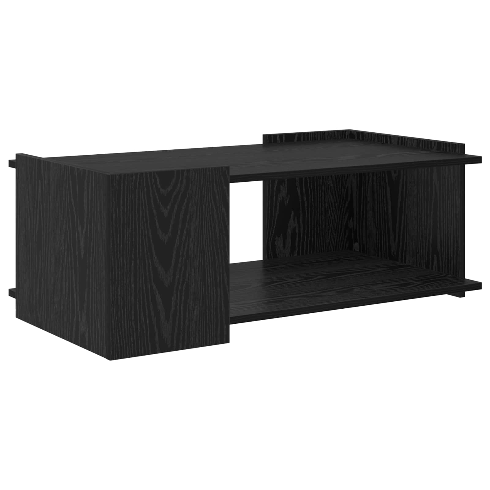 Couchtisch Schwarz Eichen-Optik 90 x 50 x 33 cm Holzwerkstoff