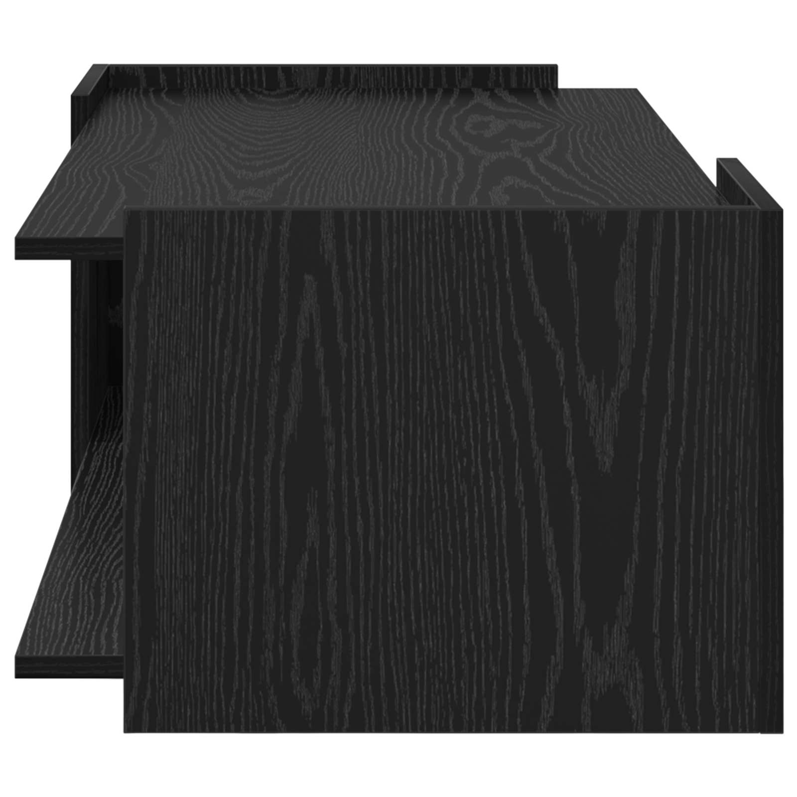 Couchtisch Schwarz Eichen-Optik 90 x 50 x 33 cm Holzwerkstoff