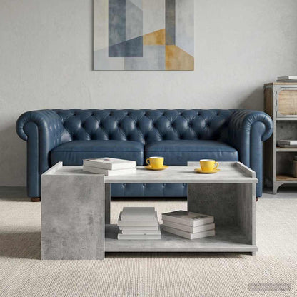 Couchtisch Betongrau 90 x 50 x 33 cm Holzwerkstoff