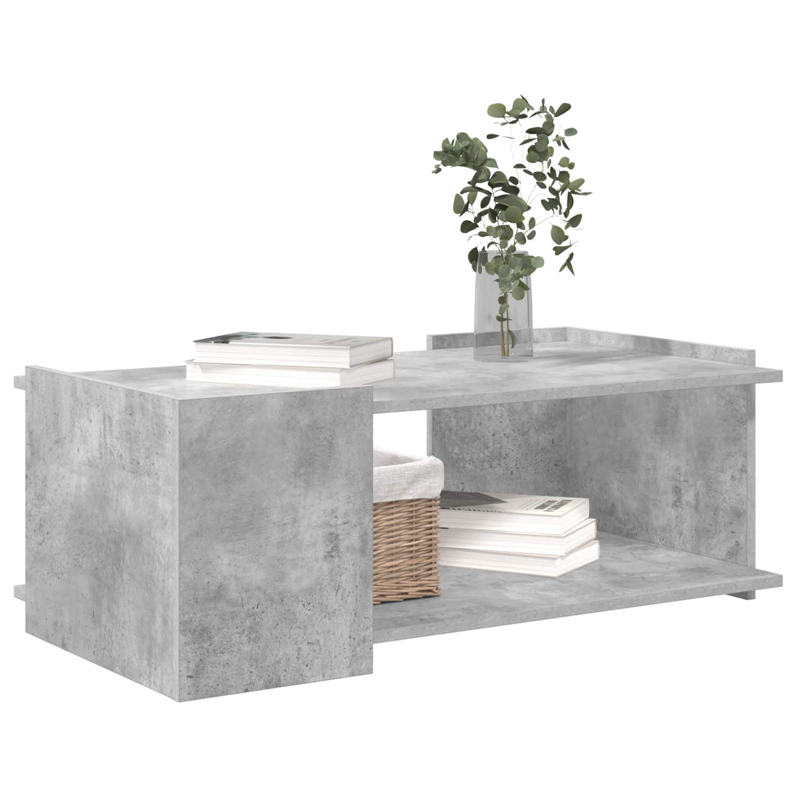 Couchtisch Betongrau 90 x 50 x 33 cm Holzwerkstoff