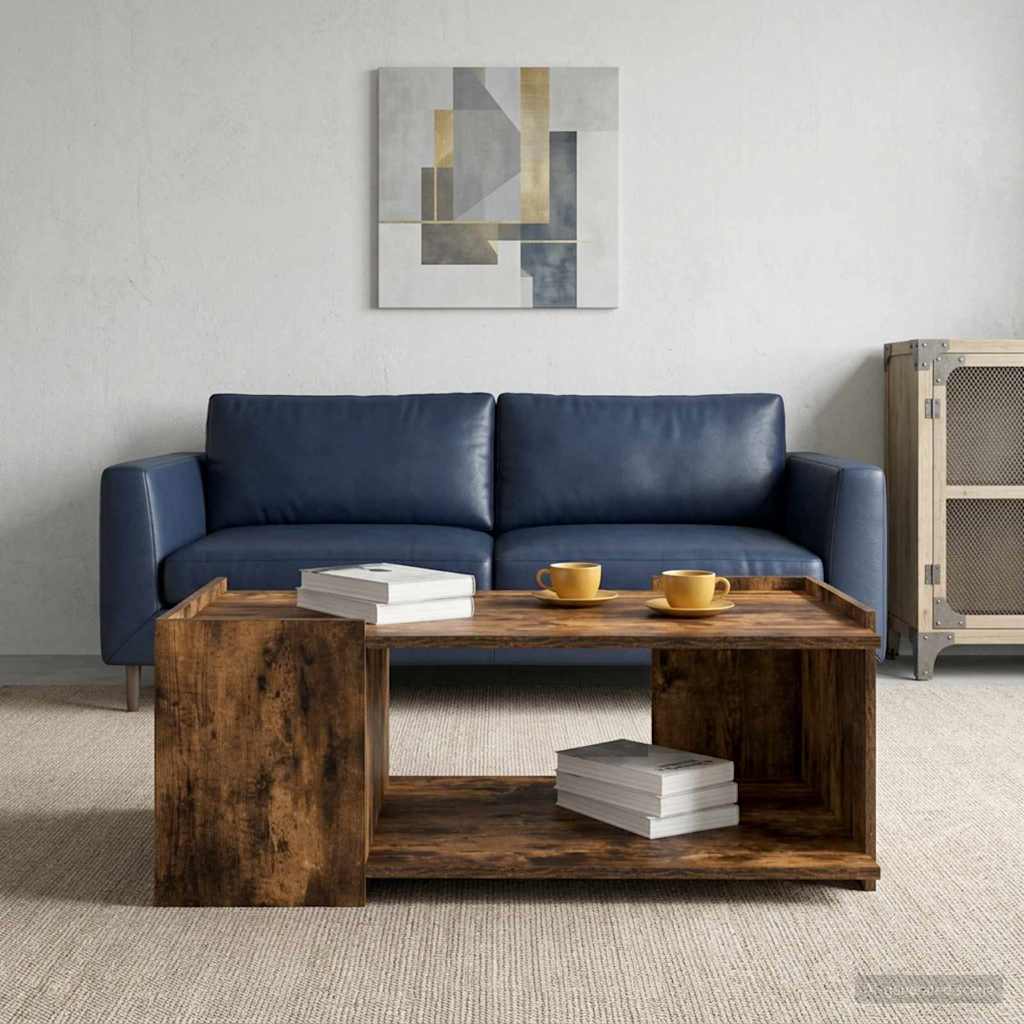 Couchtisch Räuchereiche 90 x 50 x 33 cm Holzwerkstoff