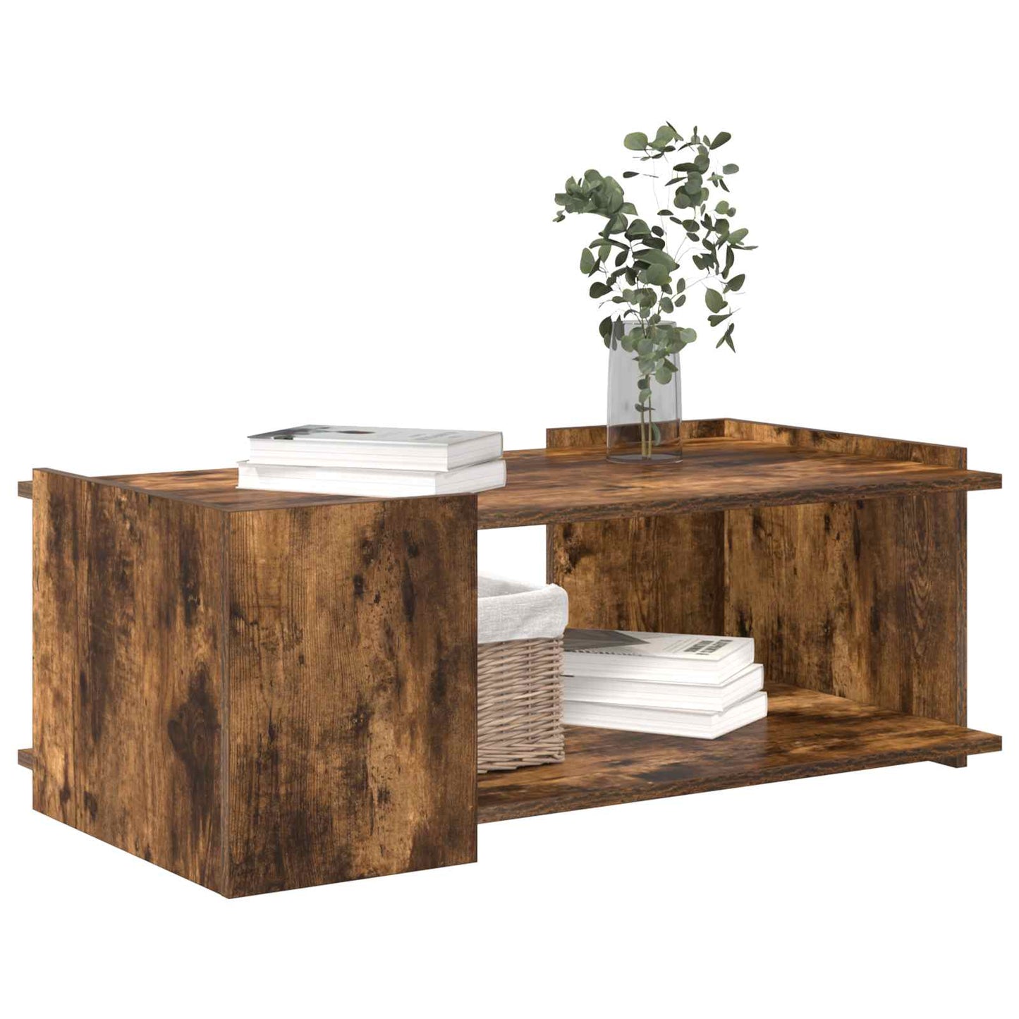 Couchtisch Räuchereiche 90 x 50 x 33 cm Holzwerkstoff