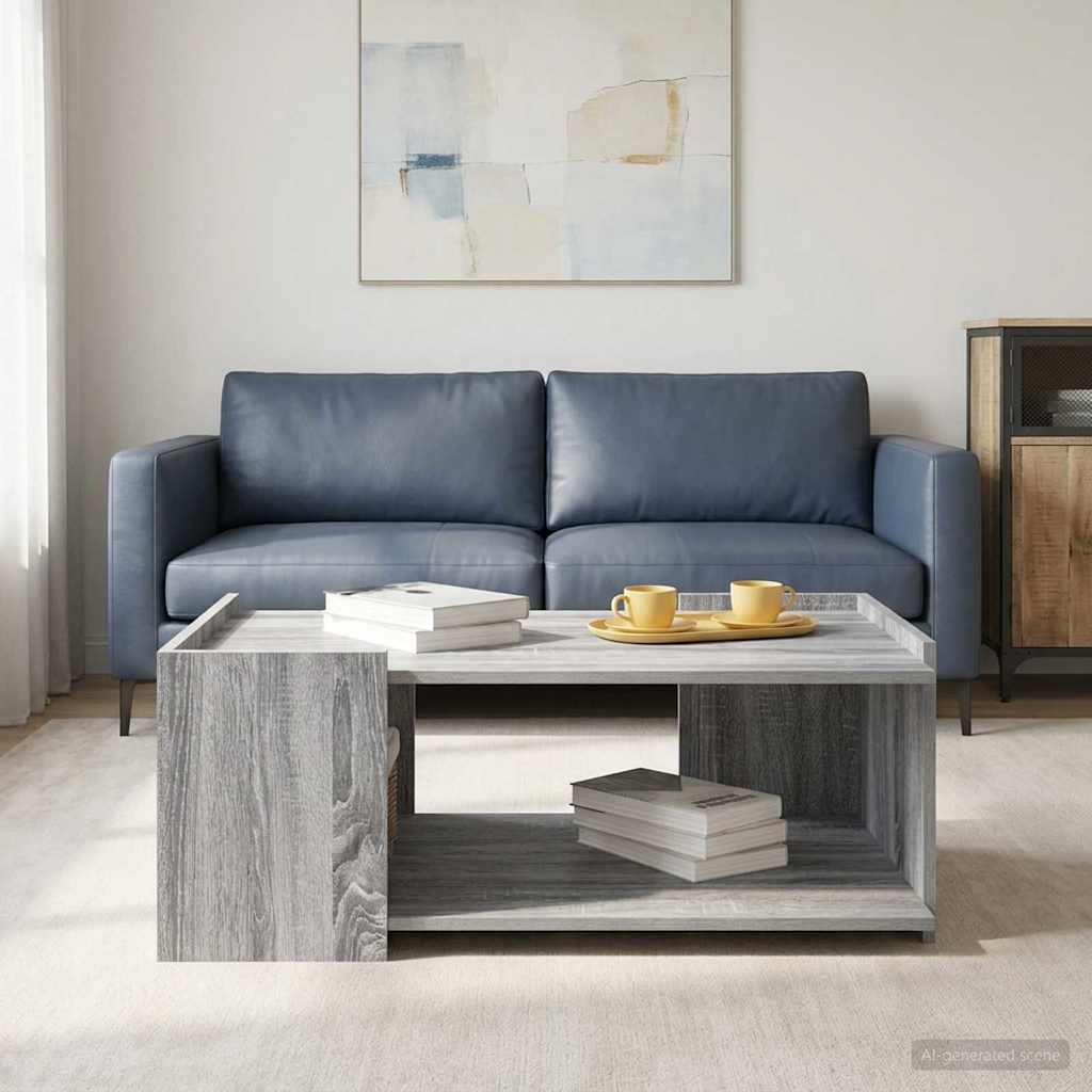 Couchtisch Sonoma-Grau 90 x 50 x 33 cm Holzwerkstoff