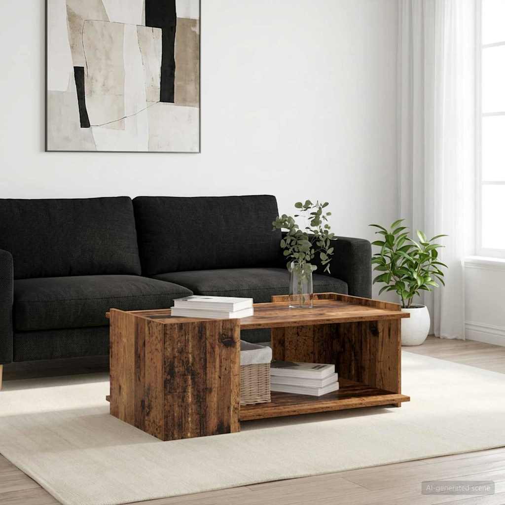 Couchtisch Altholz 90 x 50 x 33 cm Holzwerkstoff