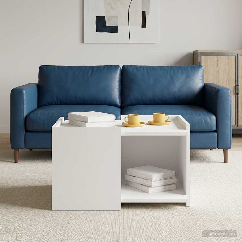 Couchtisch Weiß 50,5 x 50 x 33 cm Holzwerkstoff