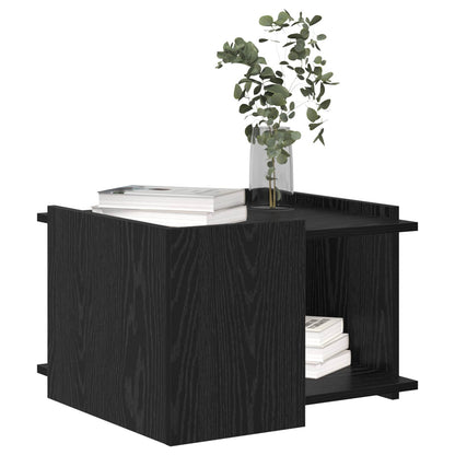 Couchtisch Schwarz Eichen-Optik 50,5 x 50 x 33 cm Holzwerkstoff
