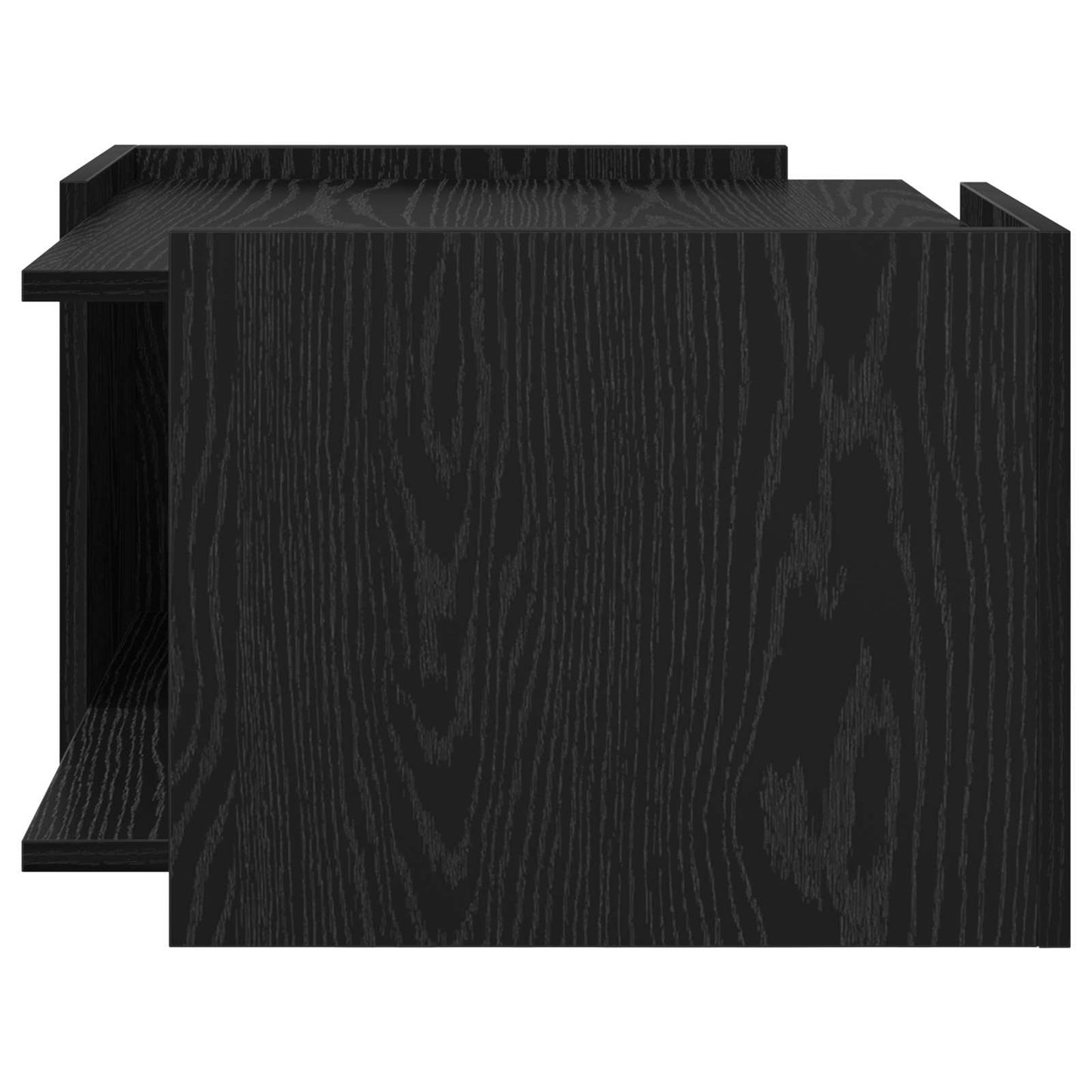 Couchtisch Schwarz Eichen-Optik 50,5 x 50 x 33 cm Holzwerkstoff