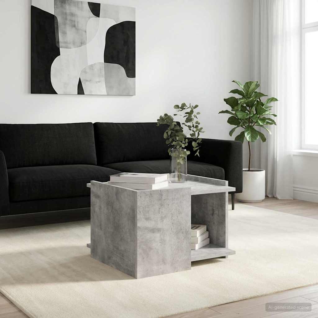 Couchtisch Betongrau 50,5 x 50 x 33 cm Holzwerkstoff