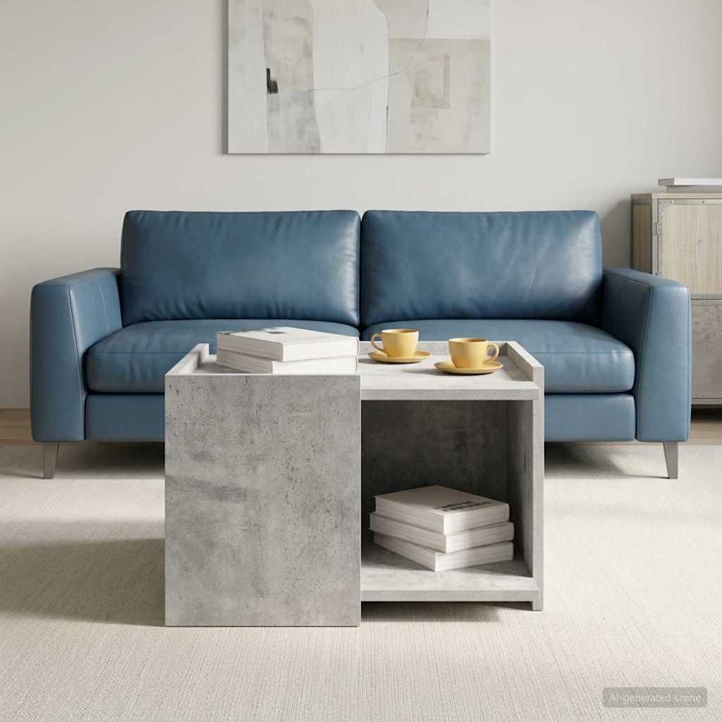 Couchtisch Betongrau 50,5 x 50 x 33 cm Holzwerkstoff