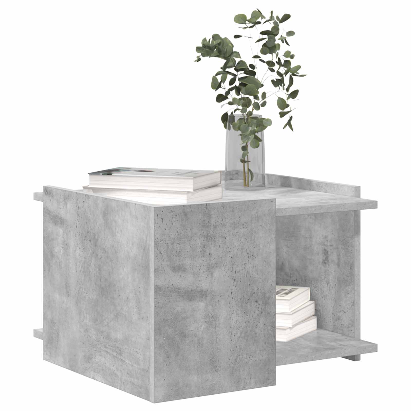 Couchtisch Betongrau 50,5 x 50 x 33 cm Holzwerkstoff