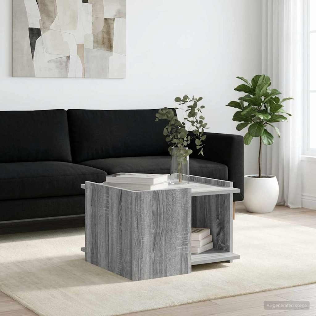 Couchtisch Sonoma-Grau 50,5 x 50 x 33 cm Holzwerkstoff