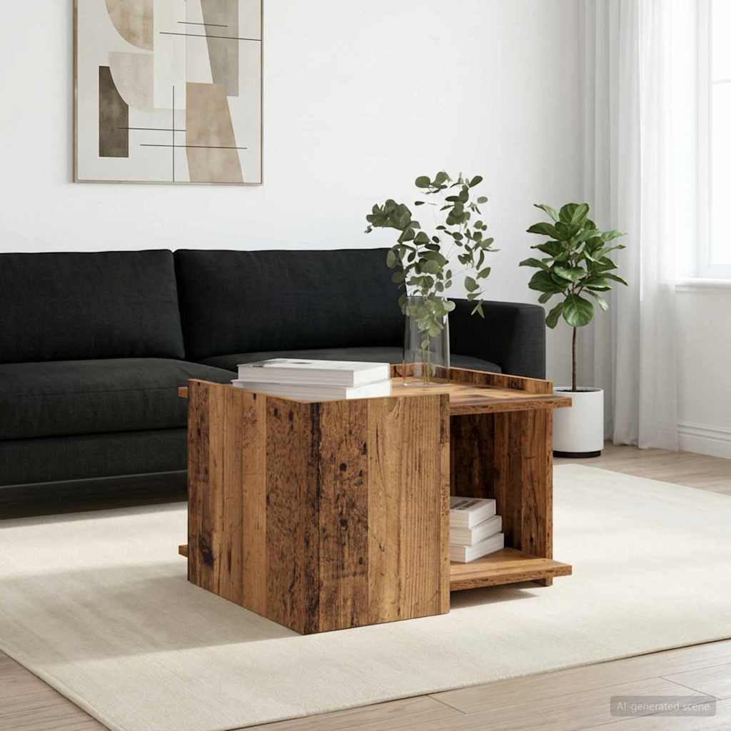 Couchtisch Altholz 50,5 x 50 x 33 cm Holzwerkstoff
