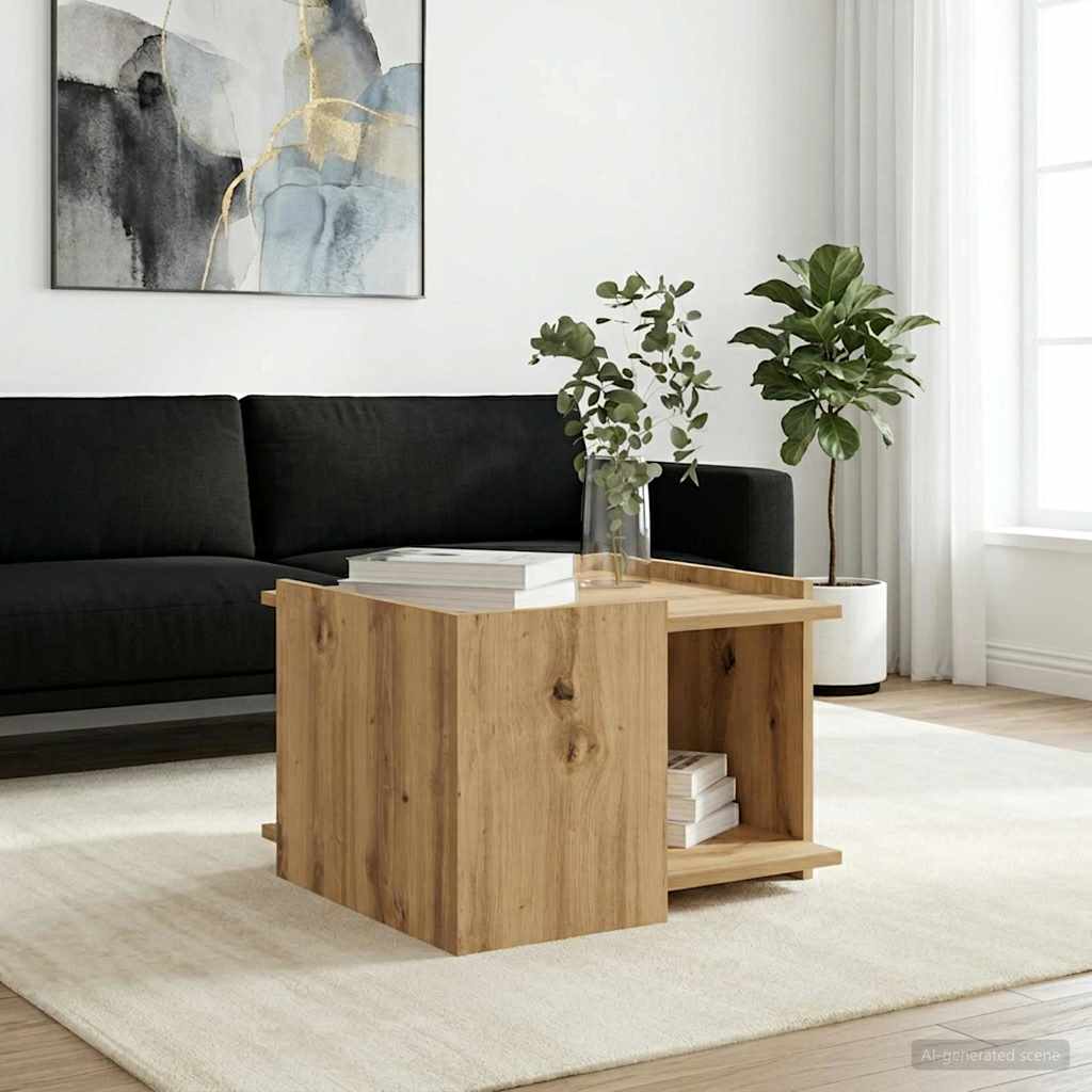 Couchtisch Artisan-Eiche 50,5 x 50 x 33 cm Holzwerkstoff