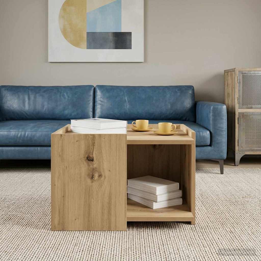 Couchtisch Artisan-Eiche 50,5 x 50 x 33 cm Holzwerkstoff